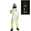 AMSCAN Kids' Radioactive Hazmat Suit Glow-in-the-Dark Costume -Party Themes Sales P919491