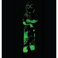 AMSCAN Kids' Radioactive Hazmat Suit Glow-in-the-Dark Costume -Party Themes Sales P919491 05