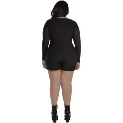 AMSCAN Plus Size Skeleton Crop Top & Biker Shorts Set For Adults 6 AMSCAN Plus Size Skeleton Crop Top & Biker Shorts Set For Adults -Party Themes Sales P921524 01