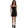 AMSCAN Black Ribbed Bodycon Mini Dress For Adults With Removable Spaghetti-Straps -Party Themes Sales P921534