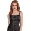 Black Satin Lace-Up Corset For Adults With Removable Straps 2 Black Satin Lace-Up Corset For Adults With Removable Straps -Party Themes Sales P923476