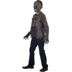 SEASONAL VISIONS INT'L LTD Kids' Light-Up Extreme Scorched Zombie Deluxe Costume 7 SEASONAL VISIONS INT'L LTD Kids' Light-Up Extreme Scorched Zombie Deluxe Costume -Party Themes Sales P923812 02