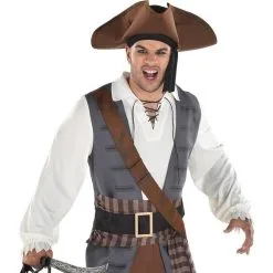 Adult Shiver Me Timbers Pirate Costume -Party Themes Sales P941159 01