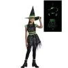 Kids' Midnight Witch Glow-in-the-Dark Costume -Party Themes Sales P941161