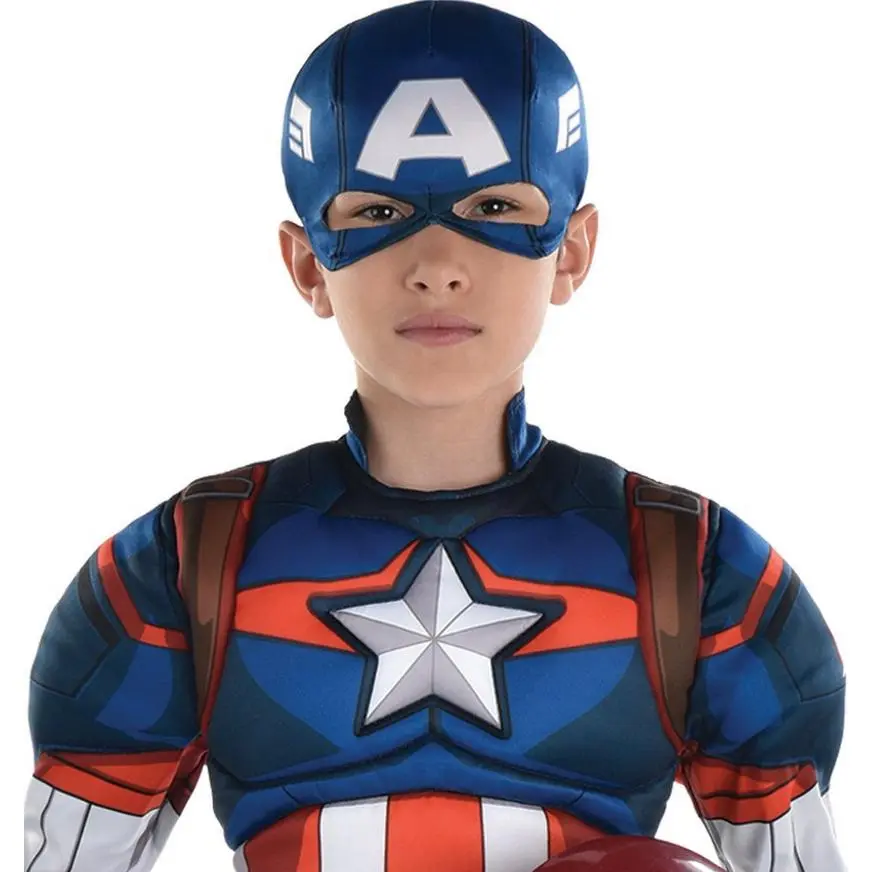 AMSCAN Kids' Captain America Muscle Costume - Marvel 4 AMSCAN Kids' Captain America Muscle Costume - Marvel - Image 2