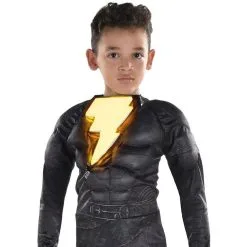Kids’ Black Adam Muscle Costume 8 Kids’ Black Adam Muscle Costume -Party Themes Sales P941240 01