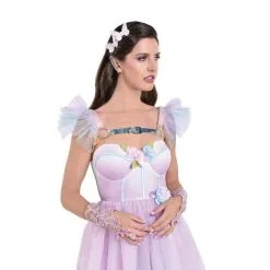 AMSCAN Adult Iridescent Body Harness With Glitter Tulle Shoulders - Fairy -Party Themes Sales P942074 01