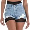 AMSCAN Adult Sheer Black High-Waisted Mesh Bike Shorts -Party Themes Sales P942093