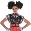 Adult Black & White Harlequin Clown Harness - Twisted Circus -Party Themes Sales P942201
