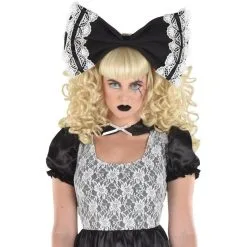 AMSCAN Adult Black & White Creepy Doll Dress -Party Themes Sales P942219 01