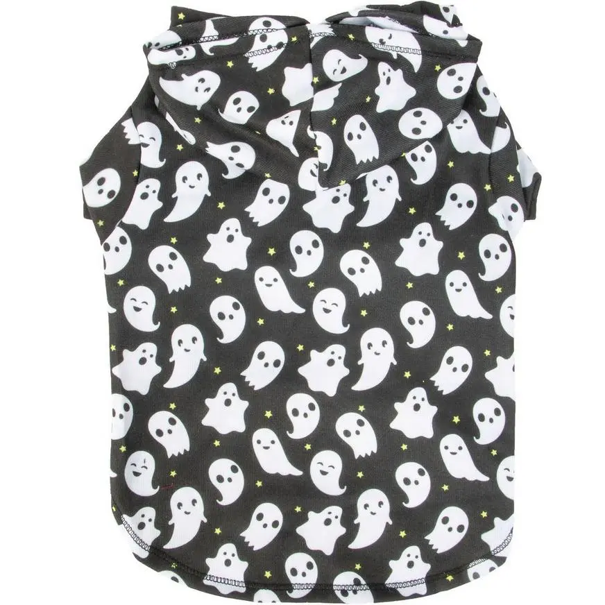 Party City Ghost Print Dog Hoodie 5 Party City Ghost Print Dog Hoodie - Image 3