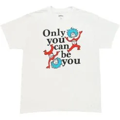 Adult Thing 1 & Thing 2 Only You Can Be You T-Shirt - Dr. Seuss -Party Themes Sales P945389 01
